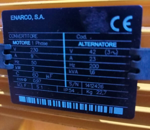 Converter Vibrator Enar AFE200MT 1Phase - Gambar 3